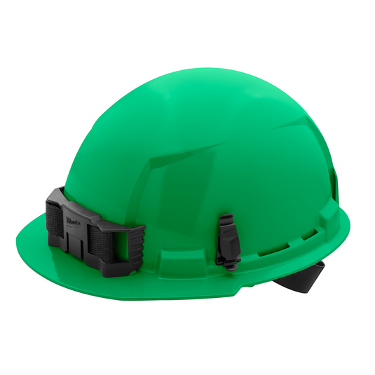 Milwaukee Tool BOLT Green Front Brim Hard Hat w/4pt Ratcheting Suspension (USA) - Type 1; Class E