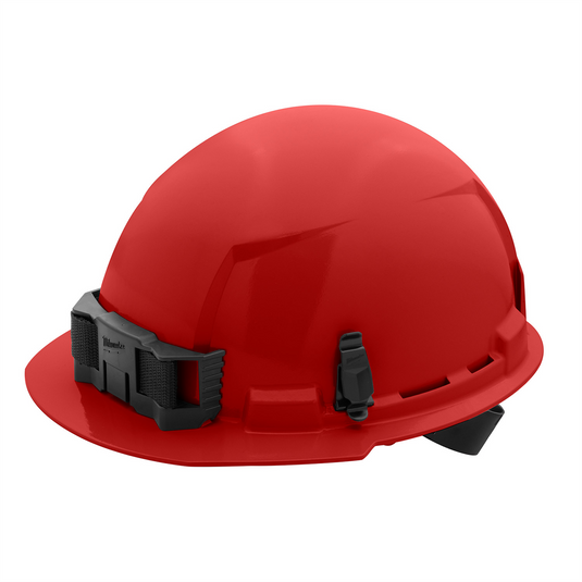 Milwaukee Tool BOLT Red Front Brim Hard Hat w/4pt Ratcheting Suspension (USA) - Type 1; Class E