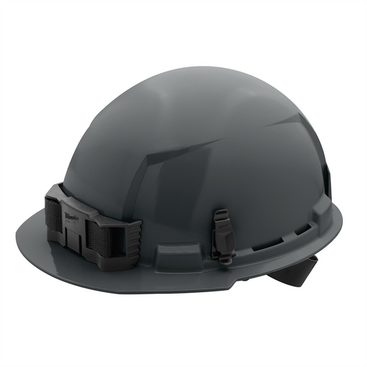 Milwaukee Tool BOLT Gray Front Brim Hard Hat w/4pt Ratcheting Suspension (USA) - Type 1; Class E