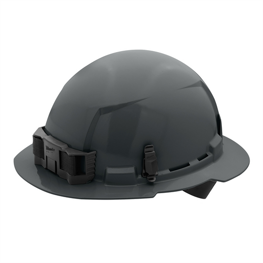 Milwaukee Tool BOLT Gray Full Brim Hard Hat w/4pt Ratcheting Suspension (USA) - Type 1; Class E