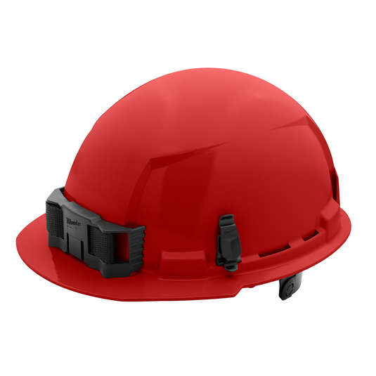 Milwaukee Tool BOLT Red Front Brim Hard Hat w/6pt Ratcheting Suspension (USA) - Type 1; Class E