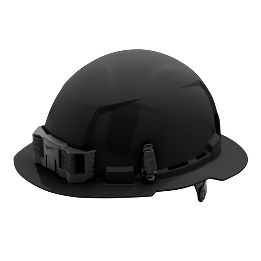 Milwaukee Tool BOLT Black Full Brim Hard Hat w/6pt Ratcheting Suspension (USA) - Type 1; Class E
