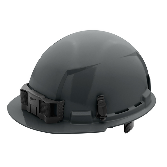Milwaukee Tool BOLT Gray Front Brim Hard Hat w/6pt Ratcheting Suspension (USA) - Type 1; Class E
