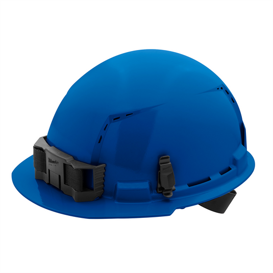 Milwaukee Tool BOLT Blue Front Brim Vented Hard Hat w/4pt Ratcheting Suspension (USA) - Type 1; Class C