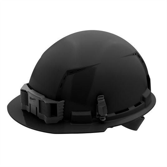 Milwaukee Tool BOLT Black Front Brim Vented Hard Hat w/4pt Ratcheting Suspension (USA) - Type 1; Class C
