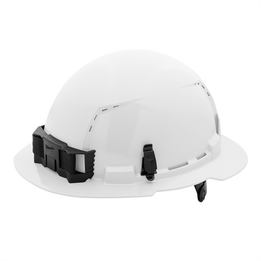 Milwaukee Tool BOLT White Full Brim Vented Hard Hat w/6pt Ratcheting Suspension (USA) - Type 1; Class C