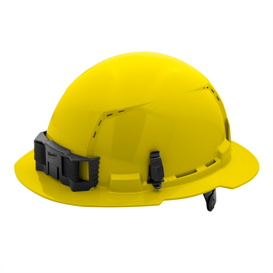 Milwaukee Tool BOLT Yellow Full Brim Vented Hard Hat w/6pt Ratcheting Suspension (USA) - Type 1; Class C