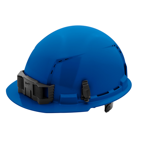 Milwaukee Tool BOLT Blue Front Brim Vented Hard Hat w/6pt Ratcheting Suspension (USA) - Type 1; Class C