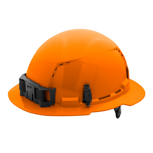 Milwaukee Tool BOLT Orange Full Brim Vented Hard Hat w/6pt Ratcheting Suspension (USA) - Type 1; Class C