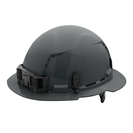 Milwaukee Tool BOLT Gray Full Brim Vented Hard Hat w/6pt Ratcheting Suspension (USA) - Type 1; Class C