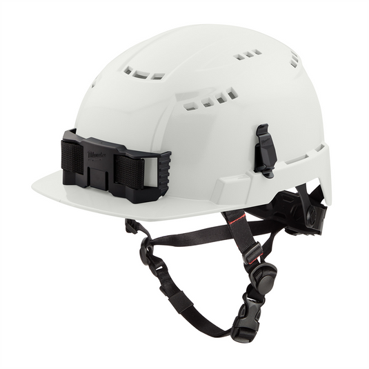 Milwaukee Tool BOLT White Front Brim Vented Safety Helmet (USA) - Type 2; Class C