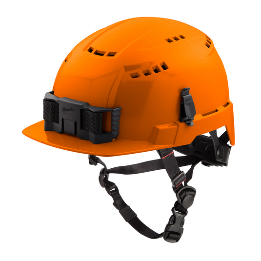 Milwaukee Tool BOLT Orange Front Brim Vented Safety Helmet (USA) - Type 2; Class C