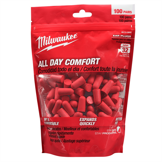 Milwaukee Tool 100 Pair Ear Plugs