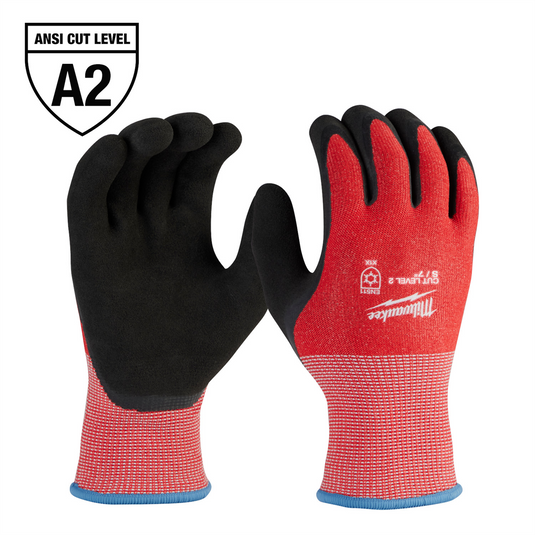 Milwaukee Tool Cut Level 2 Winter Dipped Gloves - XL