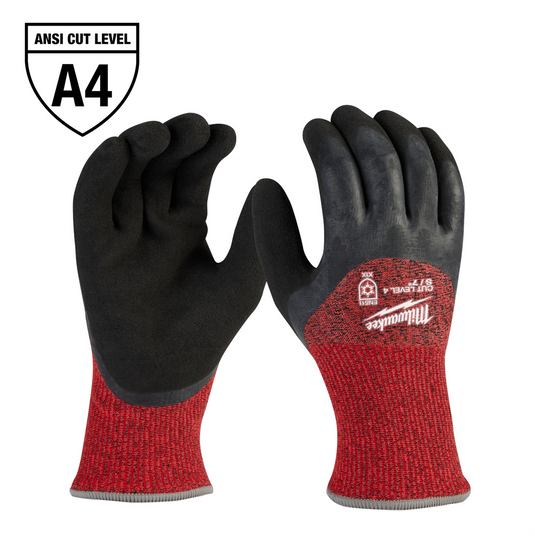 Milwaukee Tool Cut Level 4 Winter Dipped Gloves - M