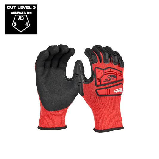 Milwaukee Tool Impact Cut Level 3 Nitrile Dipped Gloves - Small