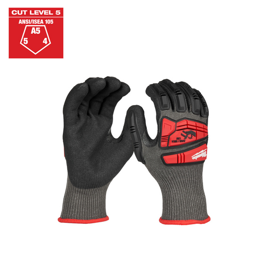 Milwaukee Tool Impact Cut Level 5 Nitrile Dipped Gloves - Medium