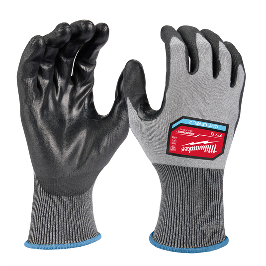 Milwaukee Tool 12 Pair Cut Level 2 High Dexterity Polyurethane Dipped Gloves - S