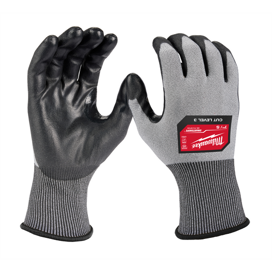 Milwaukee Tool 12 Pair Cut Level 3 High Dexterity Polyurethane Dipped Gloves - S