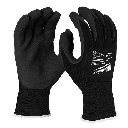 Milwaukee Tool Cut Level 1 Nitrile Dipped Gloves - Medium