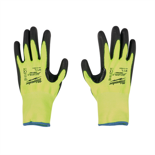 Milwaukee Tool Hi-Vis Cut Level 2 Poly Dipped-L