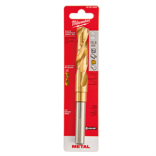 Milwaukee Tool 5/8"" Titanium Silver and Deming Bit