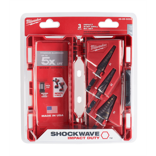 Milwaukee Tool SHOCKWAVE Impact Duty  3PC KIT (#1; #2; #4)