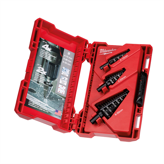 Milwaukee Tool Step Drill Bit Set Metric - 3PC