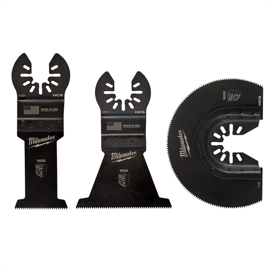Milwaukee Tool Milwaukee OPEN-LOK 3PC WOOD CUTTING MULTI-TOOL BLADE VARIETY PACK
