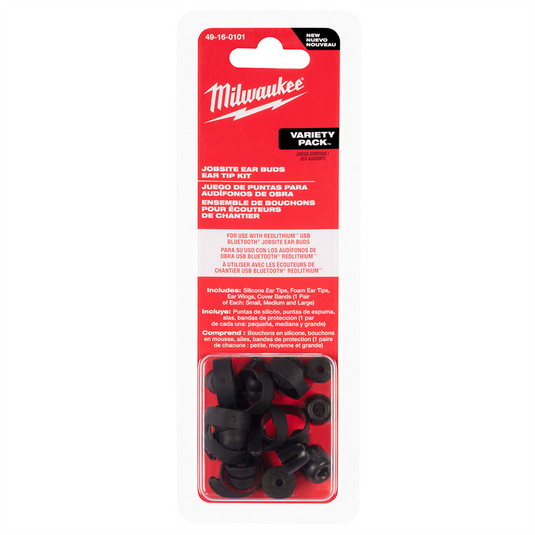 Milwaukee Tool Jobsite Earbuds Ear Tip Kit