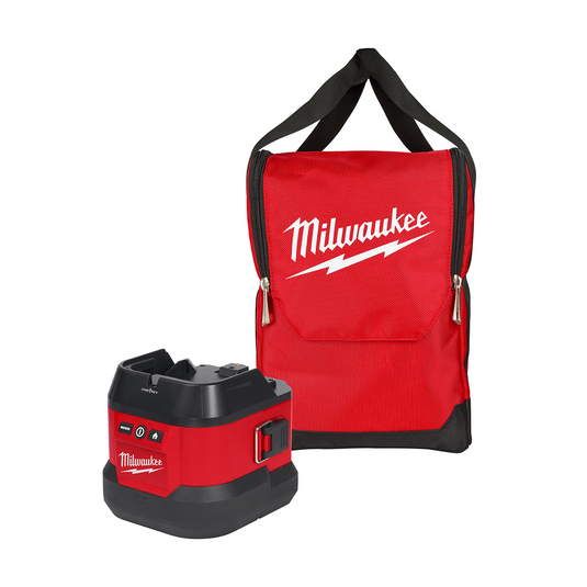 Milwaukee Tool M18 Utility Remote Control Search Light Portable Base w/ Carry Bag