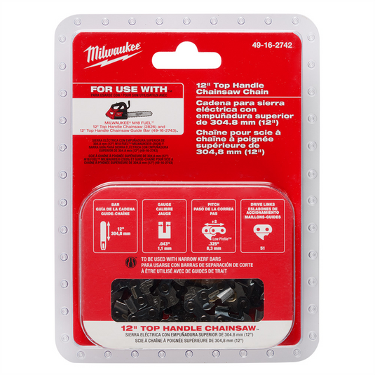 Milwaukee Tool 12"" Top Handle Chainsaw Chain