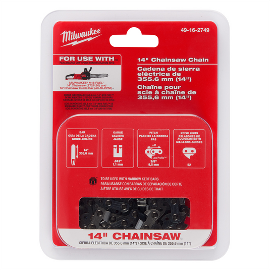 Milwaukee Tool 14"" Chainsaw Chain