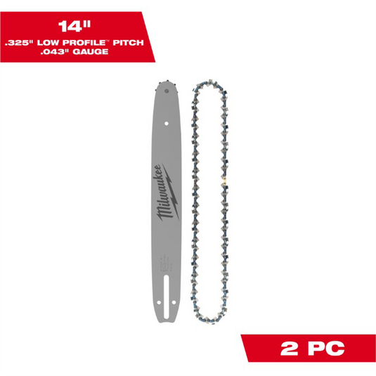 Milwaukee Tool 14 Inch Top Handle Saw Chain/Bar Combo