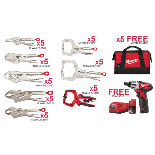 46-PC TORQUE-LOCK PLIER BUNDLE
