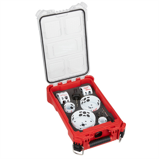 Milwaukee Tool HOLE DOZER  Bi-Metal Hole Saw Kit with PACKOUT Compact Organizer - 10PC