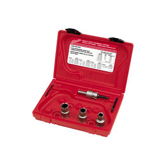 Milwaukee Tool Carbide Cutter Steel Plate Contractor's Kit - 5PC