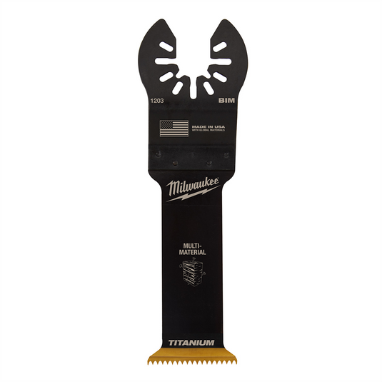 Milwaukee Tool OPEN-LOK 1-1/4"" TITANIUM CHARGED Bi-Metal Multi-Material Multi-Tool Blade