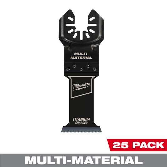 Milwaukee Tool MILWAUKEE&reg; OPEN-LOK 1-3/8"" TITANIUM CHARGED Bi-Metal Multi-Material Multi-Tool Blades 25PK