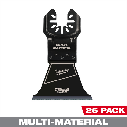 Milwaukee Tool MILWAUKEE&reg; OPEN-LOK 2-1/2"" TITANIUM CHARGED Bi-Metal Multi-Material Multi-Tool Blades 25PK