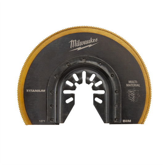 Milwaukee Tool OPEN-LOK 3-1/2"" TITANIUM ENHANCED Bi-Metal Multi-Material Segmented Multi-Tool Blade