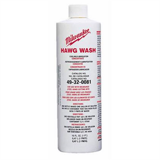 Milwaukee Tool 16 OZ. HAWG WASH; LIQUID CUTTING OIL