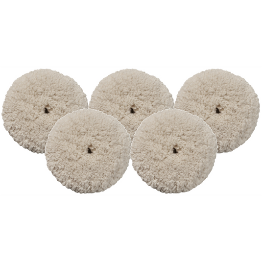 Milwaukee Tool 5-PK OF 3"" BLENDED WOOL CUTTING PAD