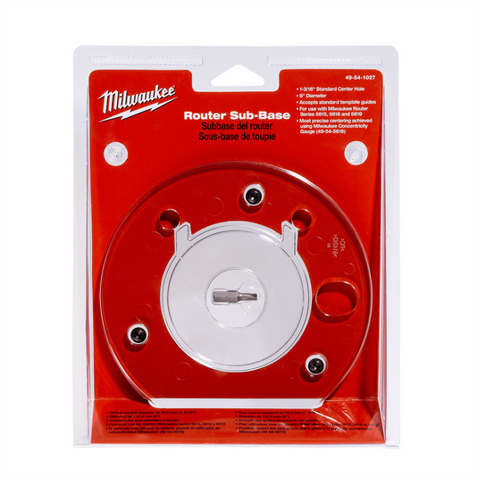 Milwaukee Tool 6In Sub Base 1-3/16 Id Clear