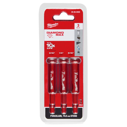 Milwaukee Tool DIAMOND MAX(tm) Diamond Grit Hole Saw 3 PC Set