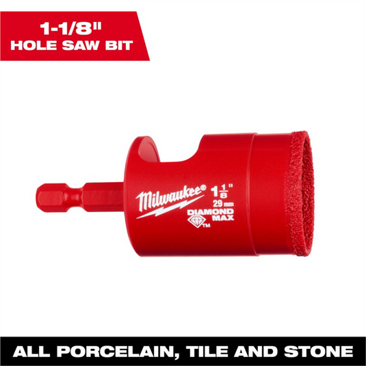 Milwaukee Tool  1-1/8 Inch Diamond Max Hole Saw Bit