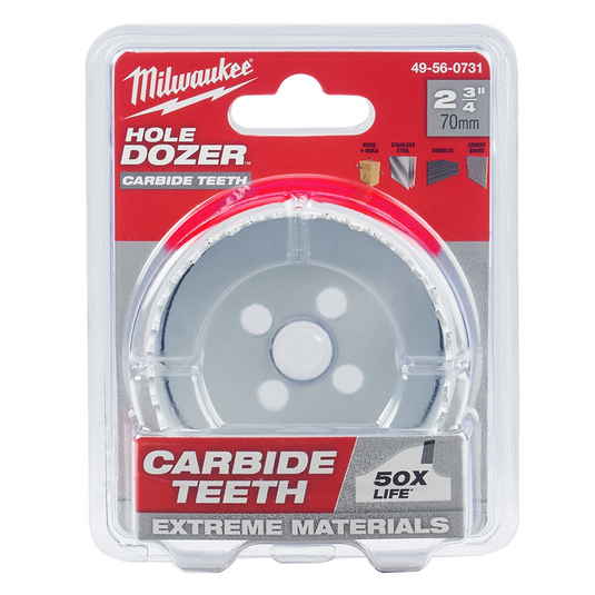 Milwaukee Tool 2-3/4""HOLE DOZER with Carbide Teeth Hole Saw