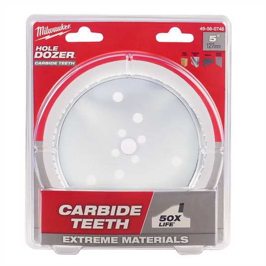 Milwaukee Tool 5"" HOLE DOZER with Carbide Teeth Hole Saw