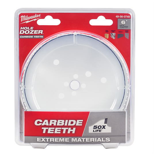 Milwaukee Tool 6"" HOLE DOZER with Carbide Teeth Hole Saw