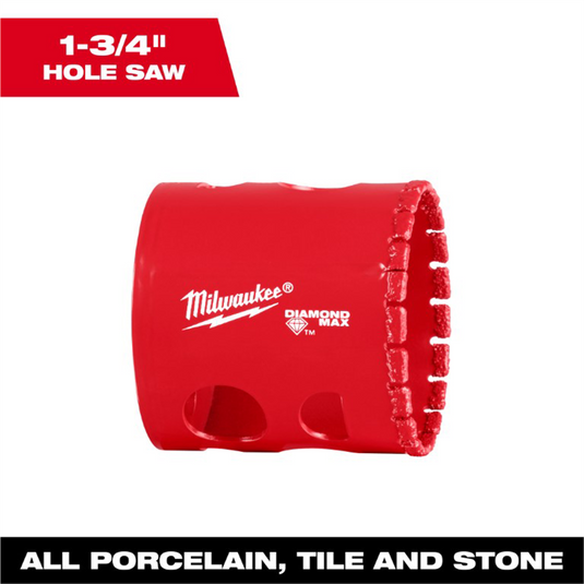 Milwaukee Tool  1-3/4 Inch Diamond Max Hole Saw